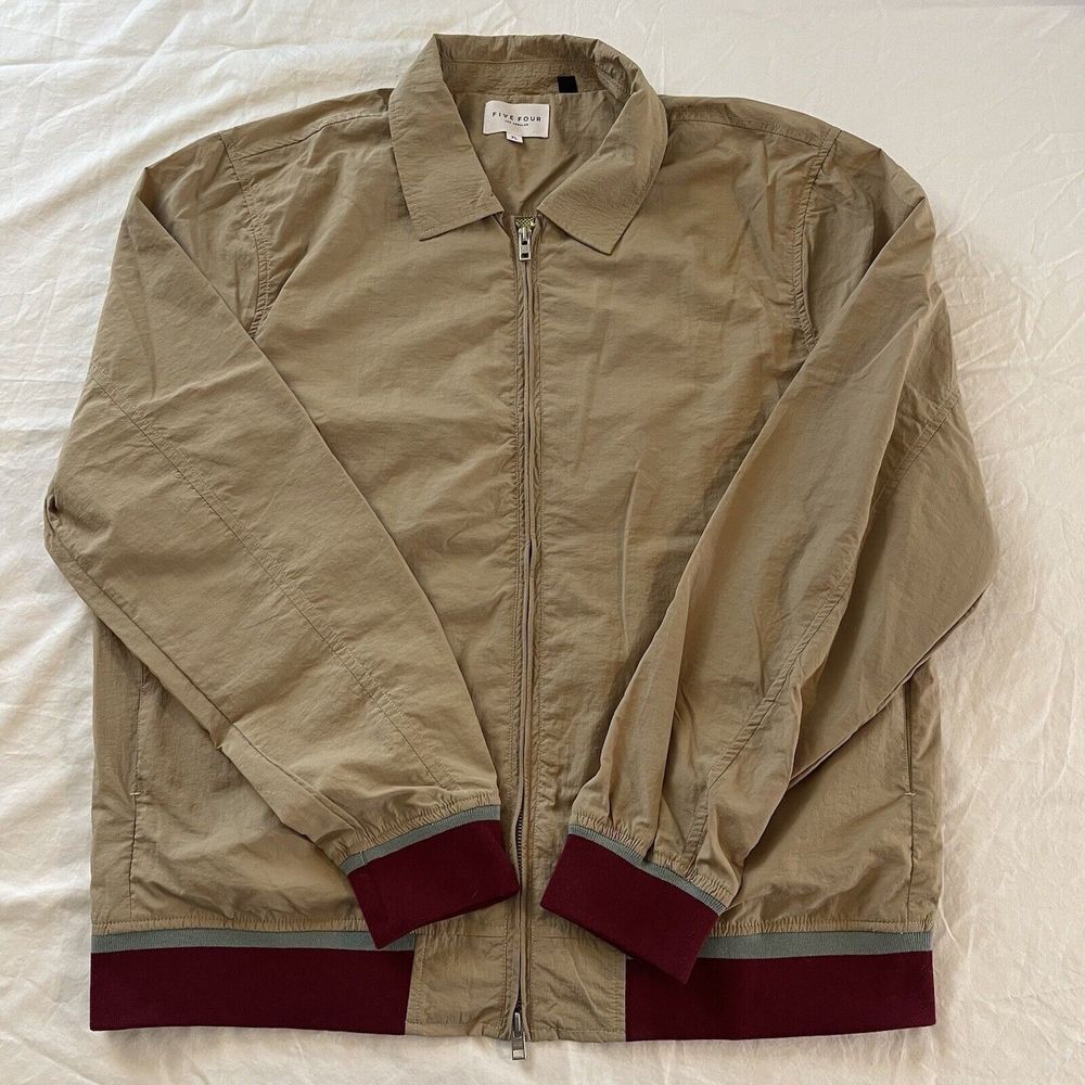 Five Four Los Angeles Ripstop Jacket Men's Full Zip Size XL‎ Tan